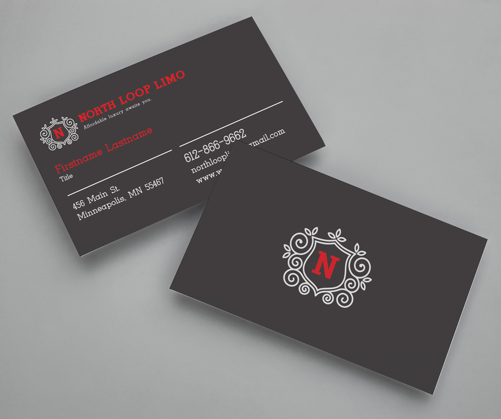 North Loop Limo Business Card Design