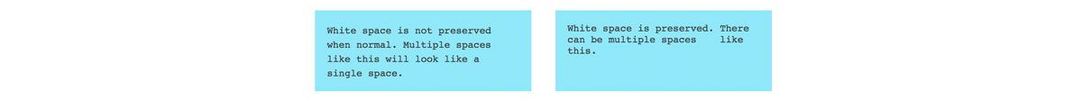 White space examples